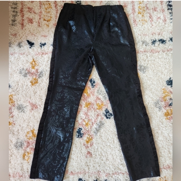 Anthropologie The Essential Skinny Jacquard Pant Size 8 - Picture 7 of 12